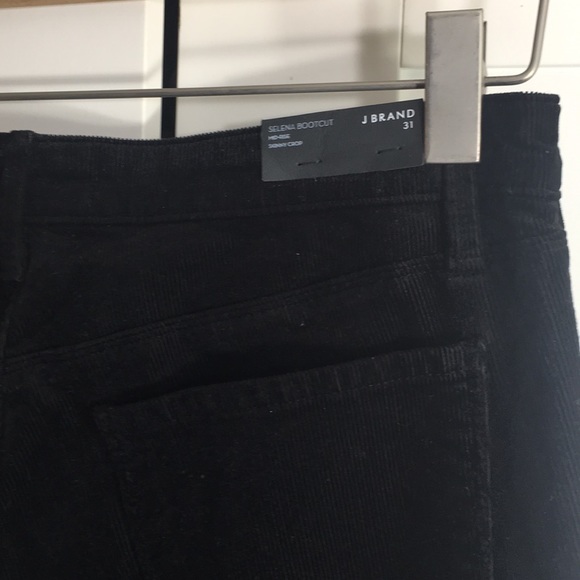 J Brand black cropped corduroy jeans - Picture 6 of 7